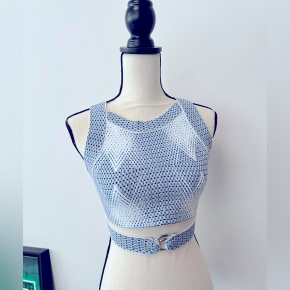 Alaïa Printed Crop Top - Picture 9 of 12
